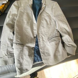 Gray Blazer Vest